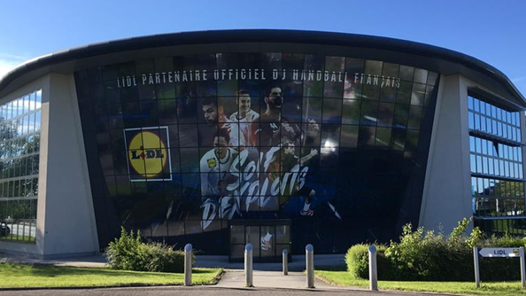 Le Siège Lidl de Strasbourg vu du ciel