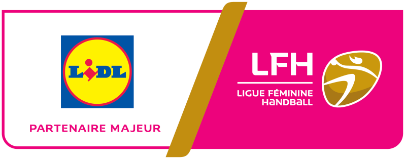 Logo montrant la collaboration de LIDL avec la Ligue Féminine de Handball