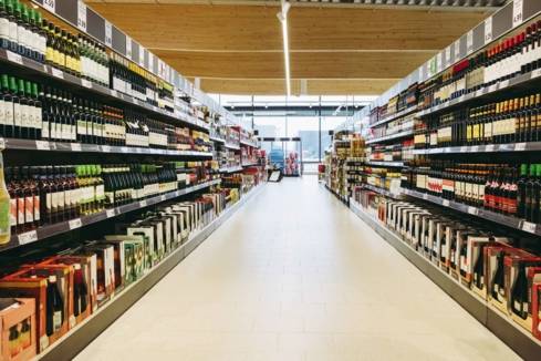 Allé en Supermarché - Rayon des Boissons